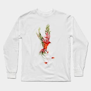 Red-Green Flying Phoenix Long Sleeve T-Shirt